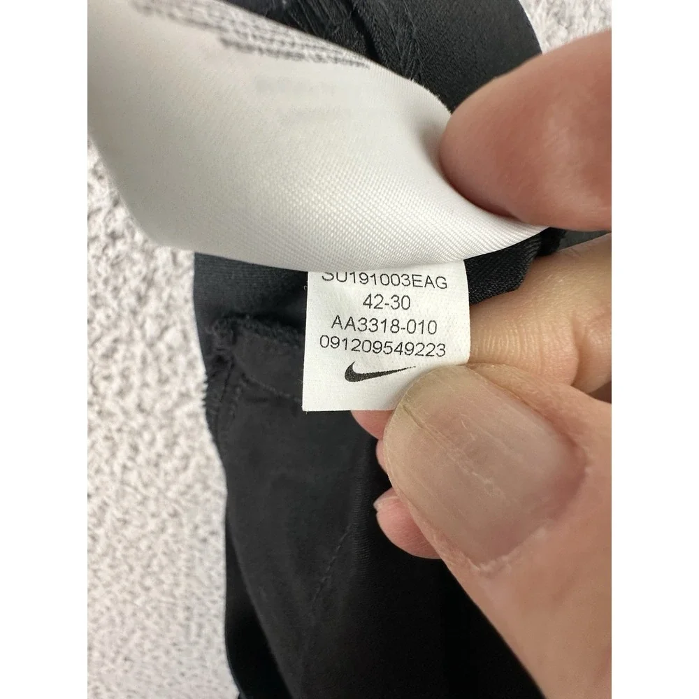 Nike Golf Pants Mens 42x30 (29) Black Dri Fit Flex Pants
